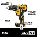 Furadeira e Parafusadeira de Impacto Reversível de 1/2 Pol. (13mm) com 2 Baterias Bivolt 20V MAX