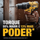Furadeira e Parafusadeira de Impacto Reversível de 1/2 Pol. (13mm) com 2 Baterias Bivolt 20V MAX