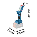 Lanterna a bateria Bosch GLI 18V-300, 18V, 300 lúmens SB