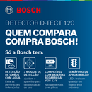 Detector e Scanner de parede 120mm D-TECT 120 Bosch