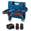 Kit Bosch Parafusadeira Furadeira GSB 120-LI e Chave de Impacto GDR 120-LI, 12V