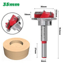 Kit 5 fresas de diâmetro 15,20,25,30,35mm