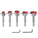 Kit 5 fresas de diâmetro 15,20,25,30,35mm