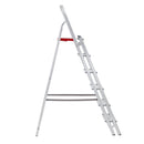 Escada de Alumínio Dupla 6 Degraus Natural 120kg